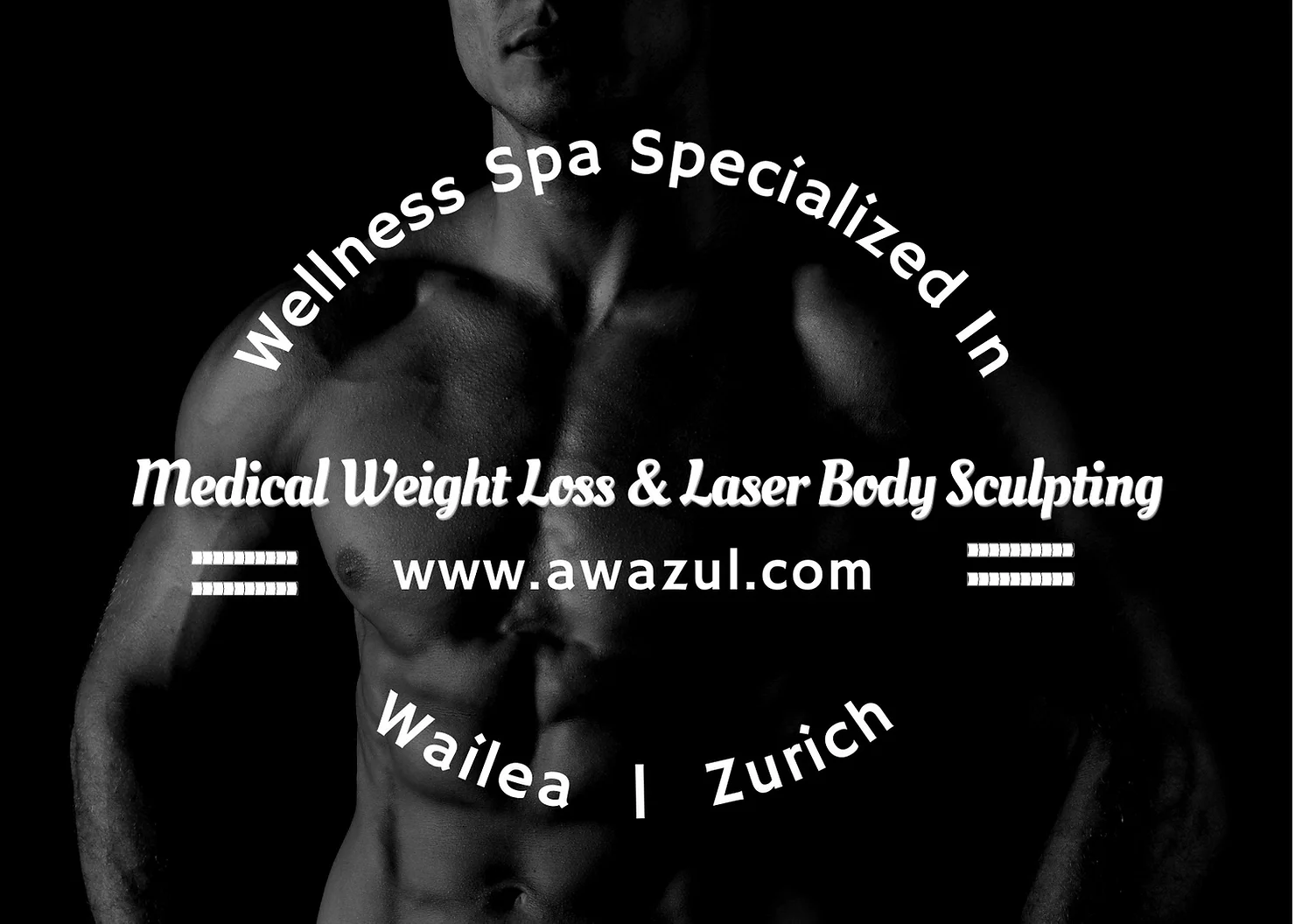 Awazul Wellness & Weight Loss banner about medical weight loss and laser body sculpting