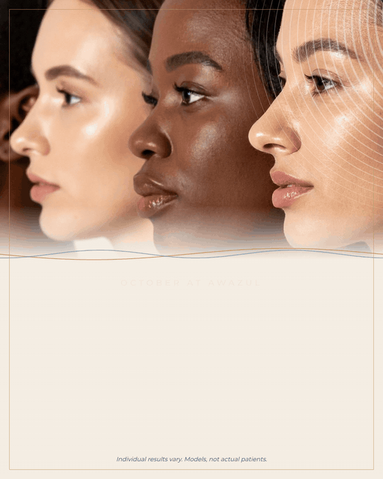 awazul-october-popup October at Awazul. Skin, in its best light. Global Laser Aesthetics Month, Laser Genesis. A gentle 15-minute laser facial for texture, redness and tone. Sessions start at $250. Discover Laser Genesis. Individual results vary. Models, not actual patients.